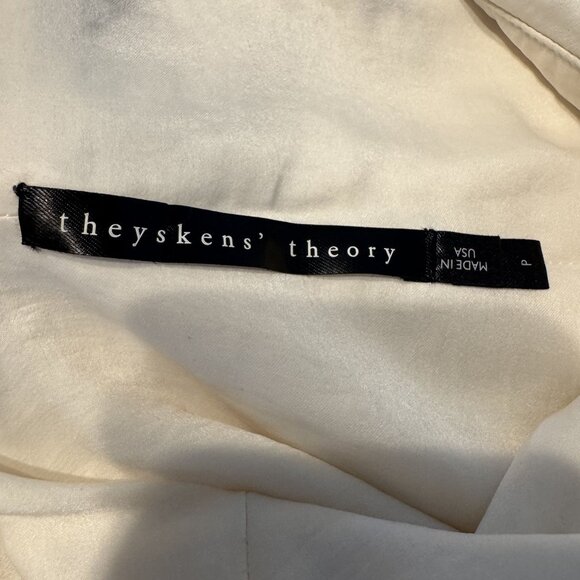 Theyskens' Theory White High Neck Sleeveless Top / Dress Women's Petite P - Picture 3 of 6